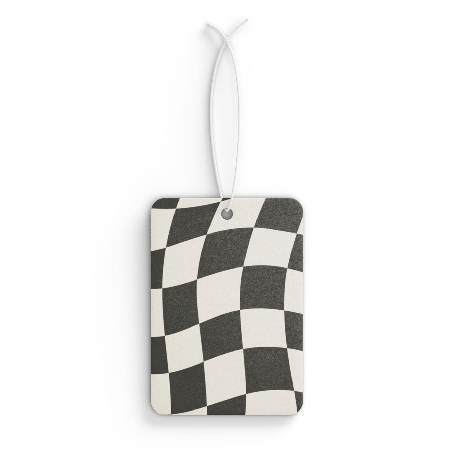 Racing Checkered Flag Car Air Freshener - Freshen Up Your Ride