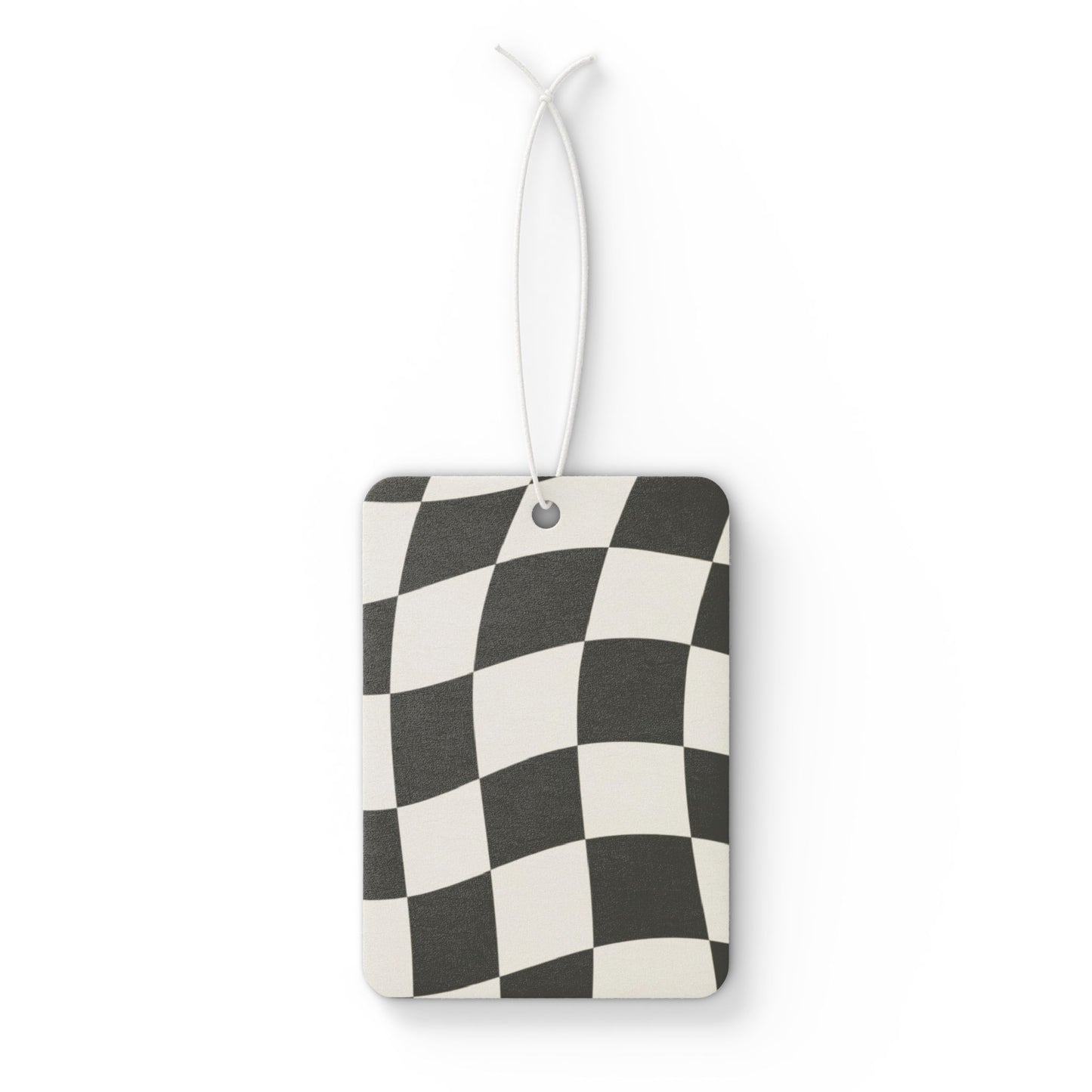 Racing Checkered Flag Car Air Freshener - Freshen Up Your Ride