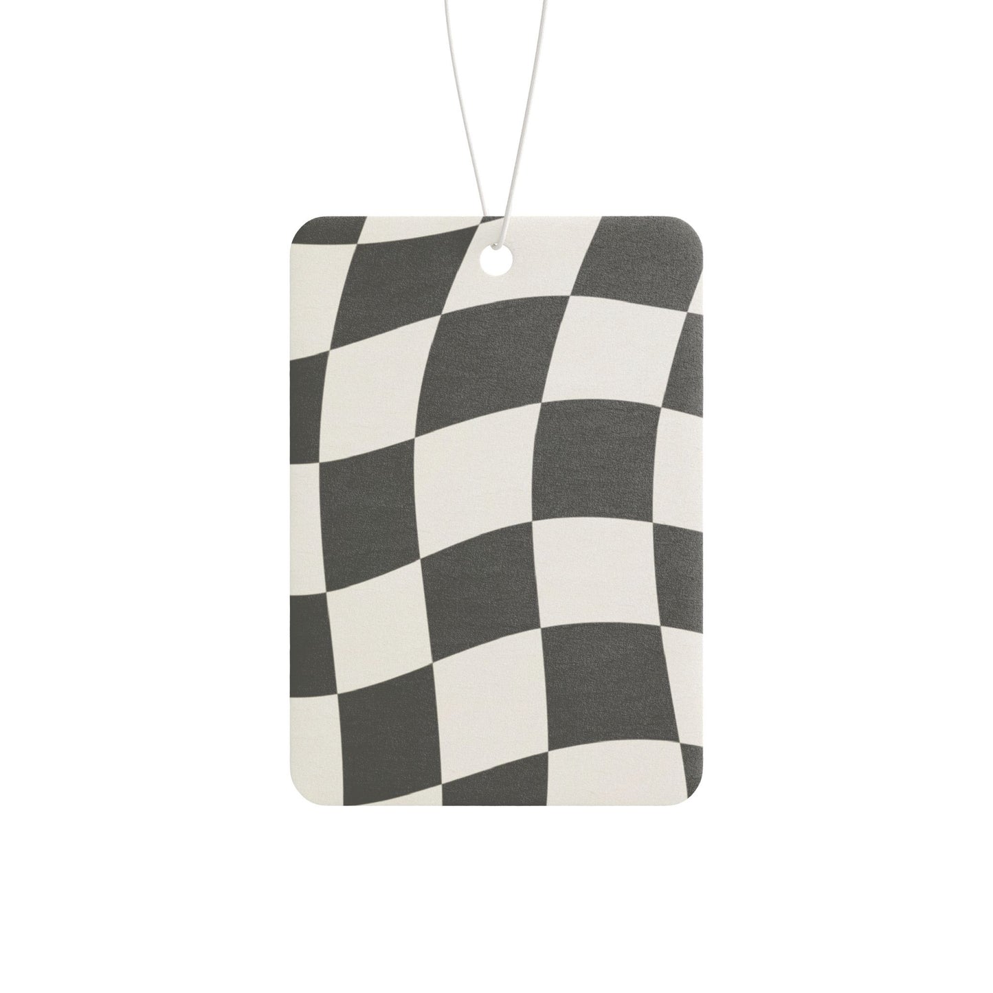 Racing Checkered Flag Car Air Freshener - Freshen Up Your Ride