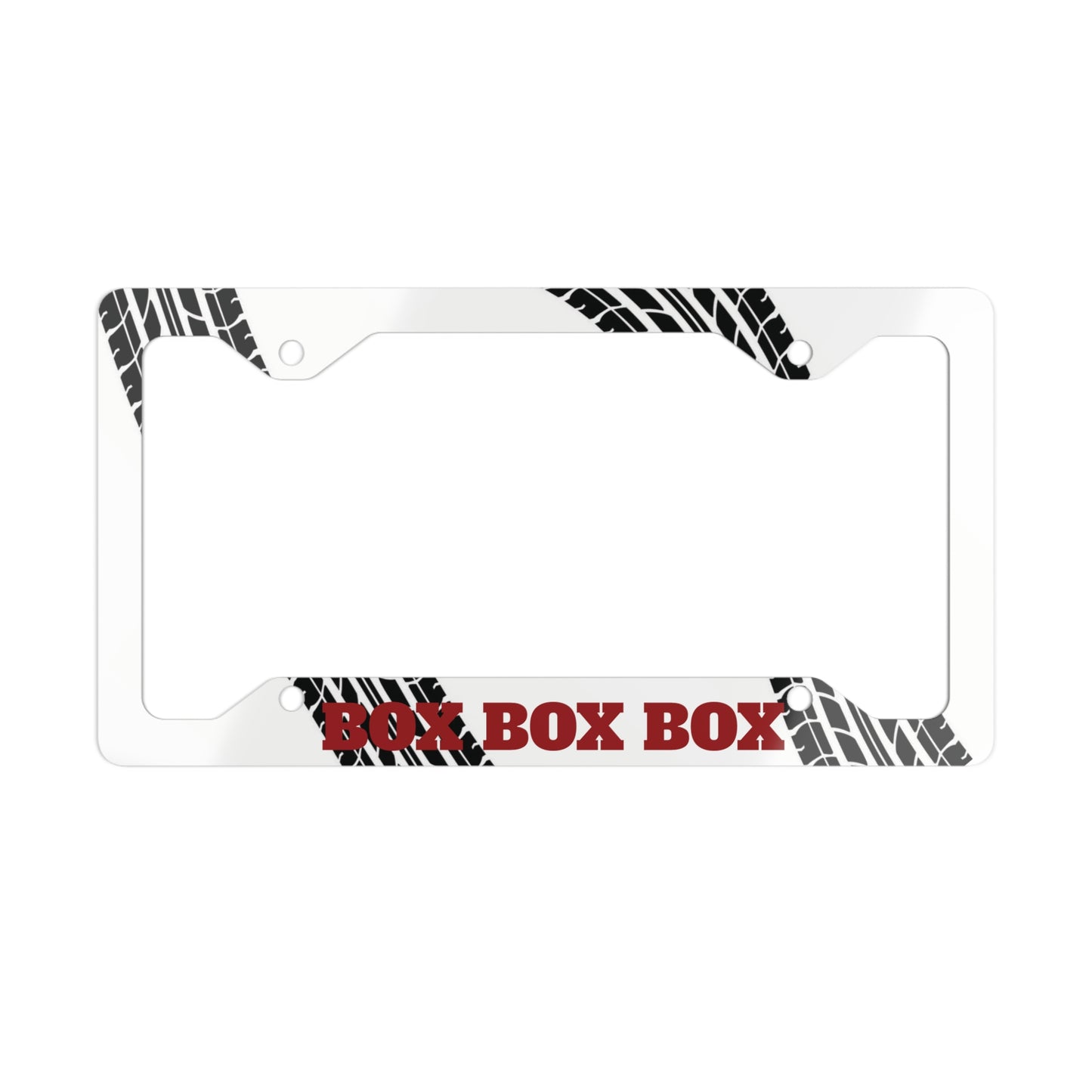 'BOX BOX BOX' License Plate